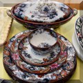 P13. Antique Ridgeway china. 